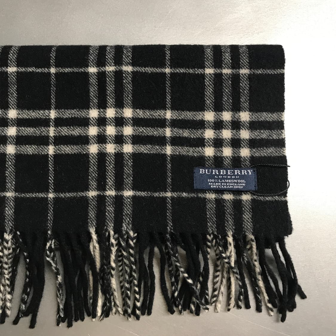 버버리 정품 램스울 머플러 블랙 상품이미지2