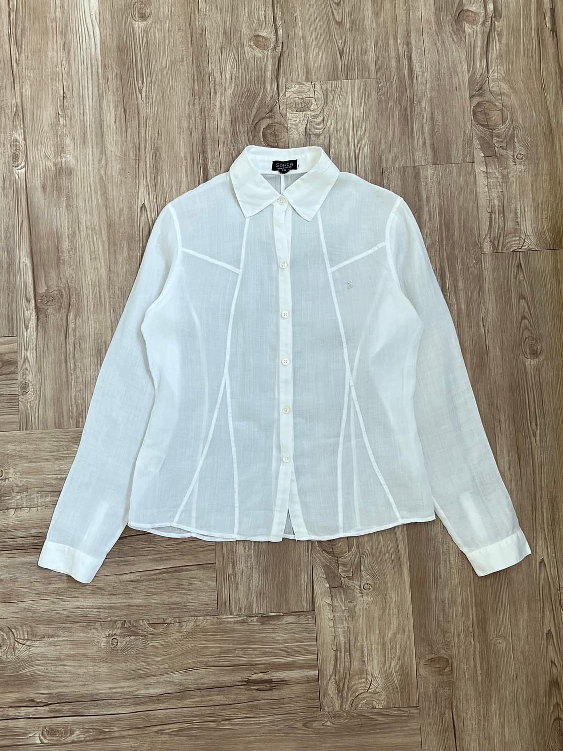 Sonia rykiel 큐빅 화이트 블라우스 상품이미지1