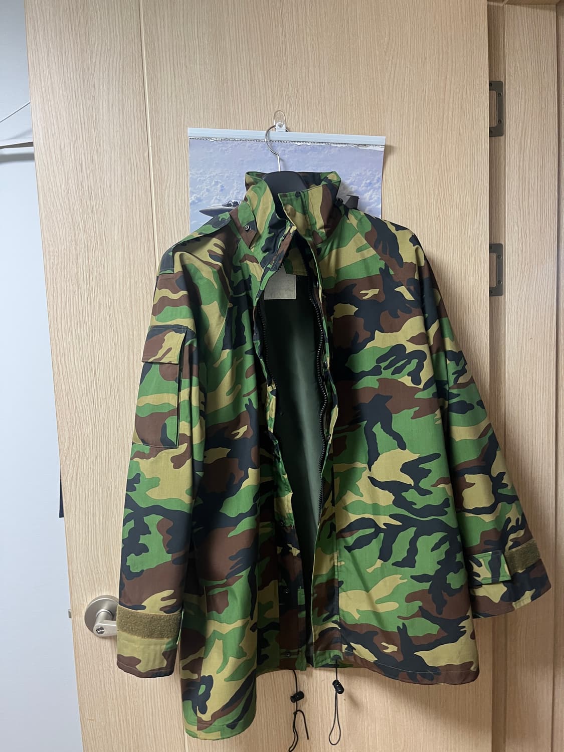 [비현용] 얼룩무의 방한두건(털모자) 포함 스키파카 판매 상품이미지4