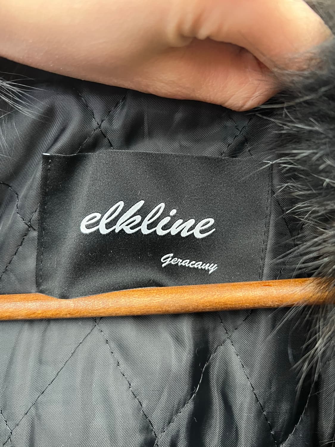 elkline Y2K Real Fur Leather Belted Coat 상품이미지4