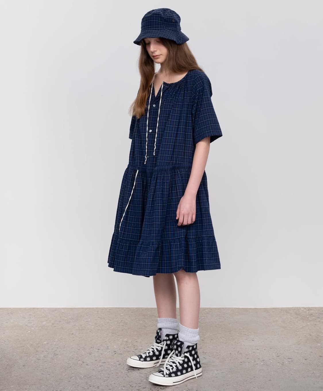 비아플레인 Via River check onepiece 상품이미지3