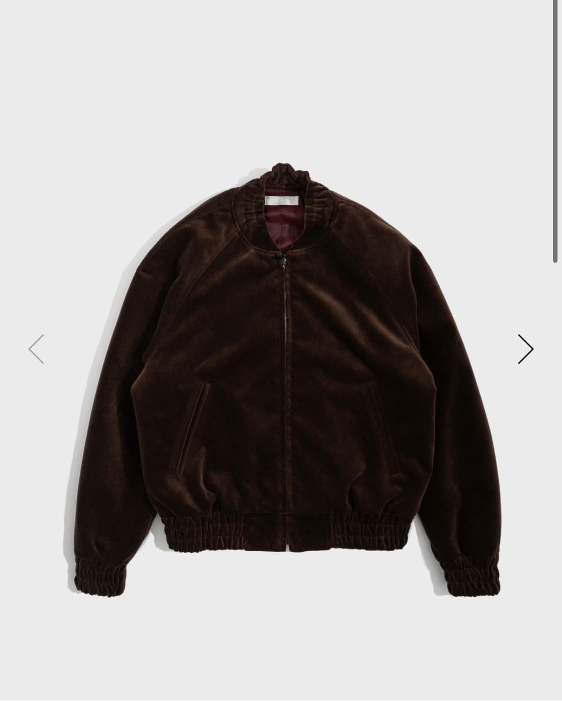글린파크 Bomber Jacket Velvet Brown (L) 상품이미지1