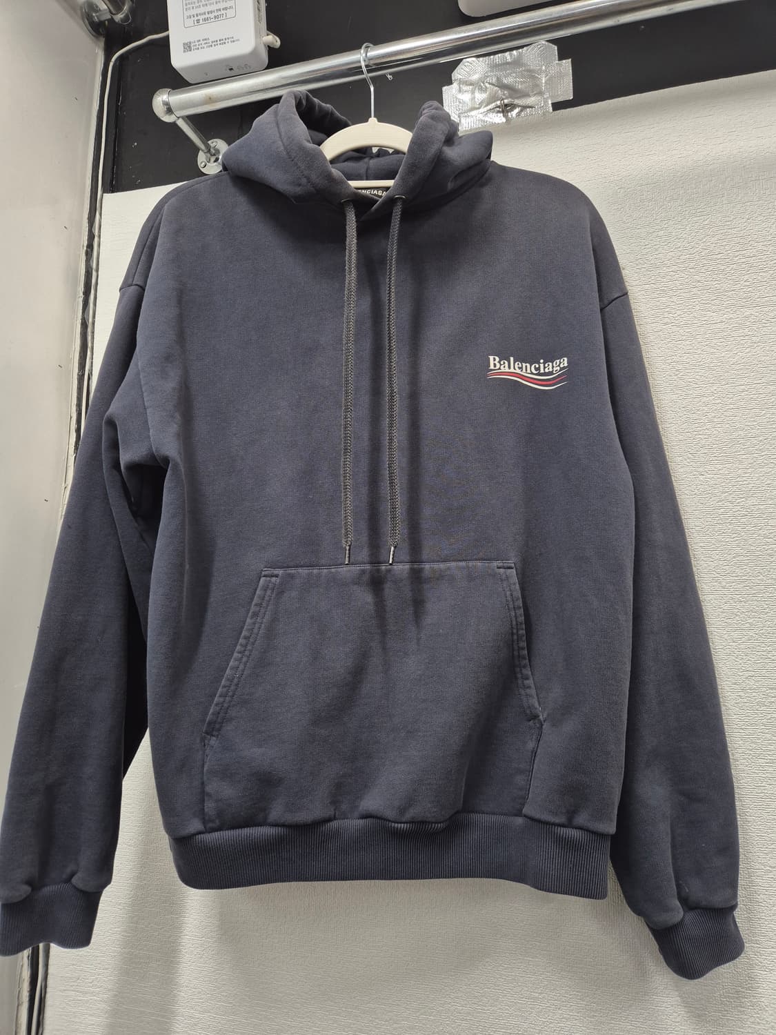 발렌시아가 후드티 폴리티컬 캠페인 라지 그레이 / 100(정품) 상품이미지1