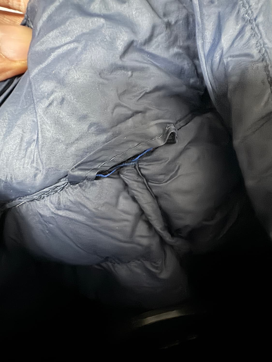 정품!! 몽벨 할로우 3 구스다운 경량 패딩 자켓 네이비 상품이미지4