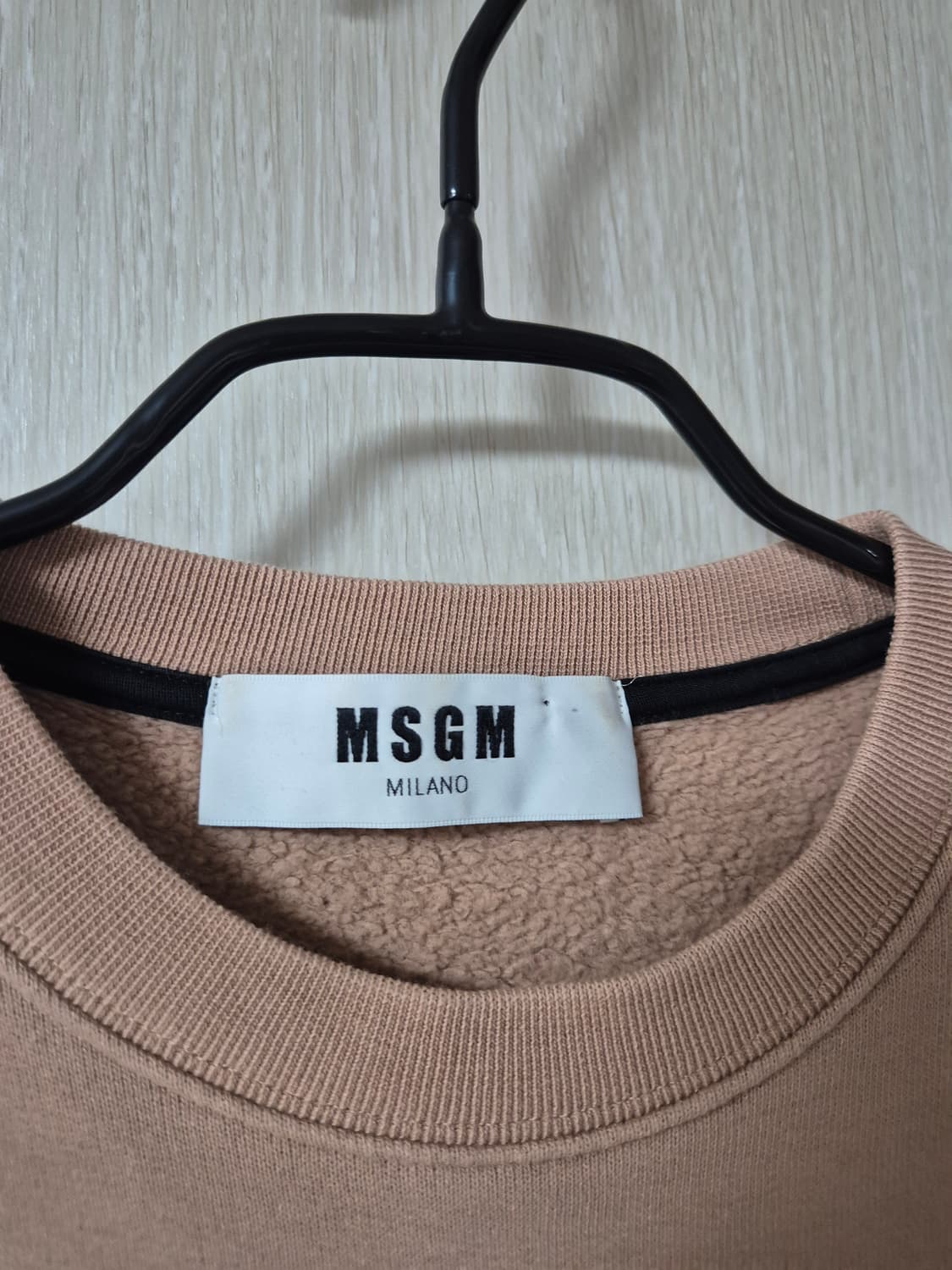 (정품) MSGM 로고 맨투맨 티셔츠 베이지 여성 S 상품이미지4