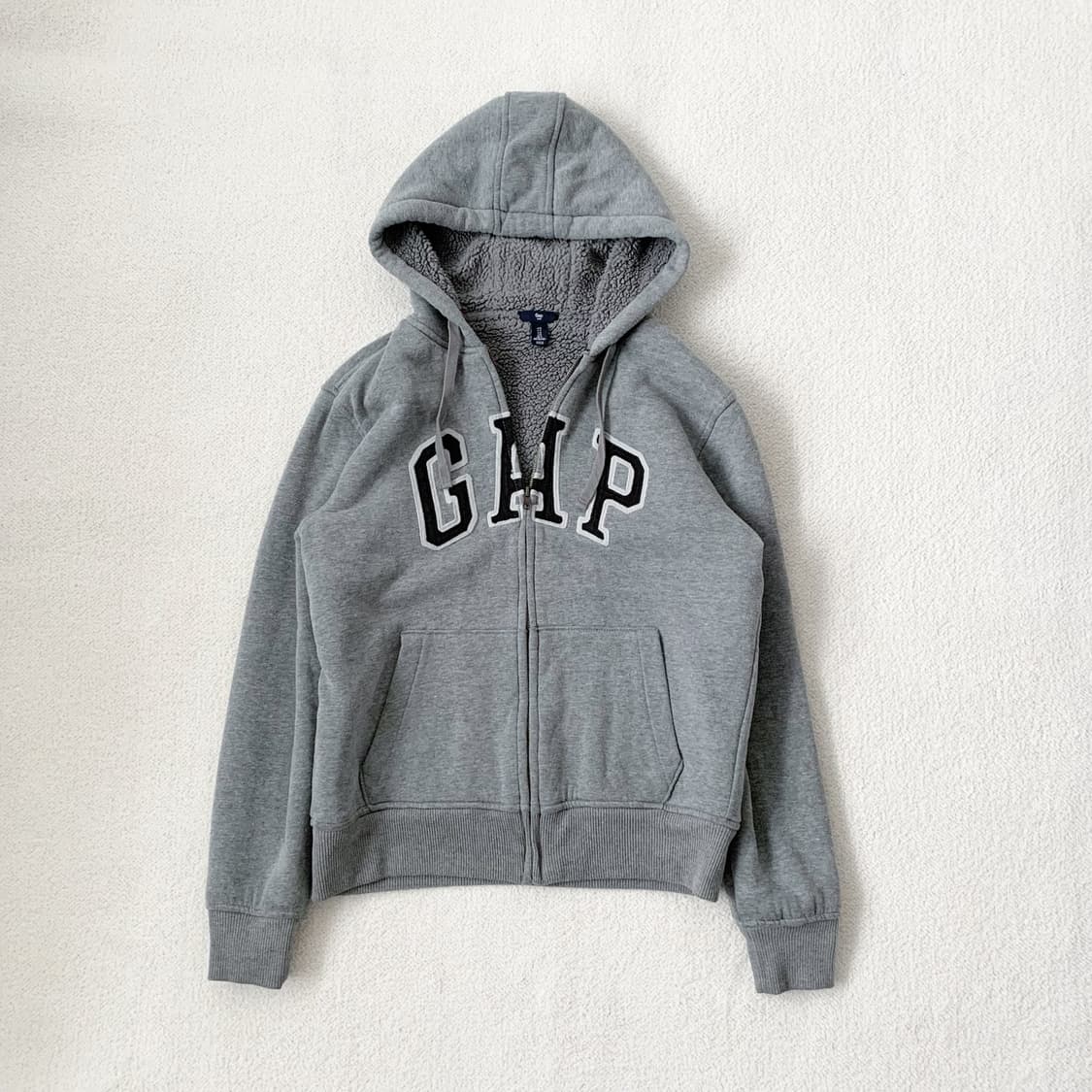 Gap 그레이 양털 후드집업 상품이미지2