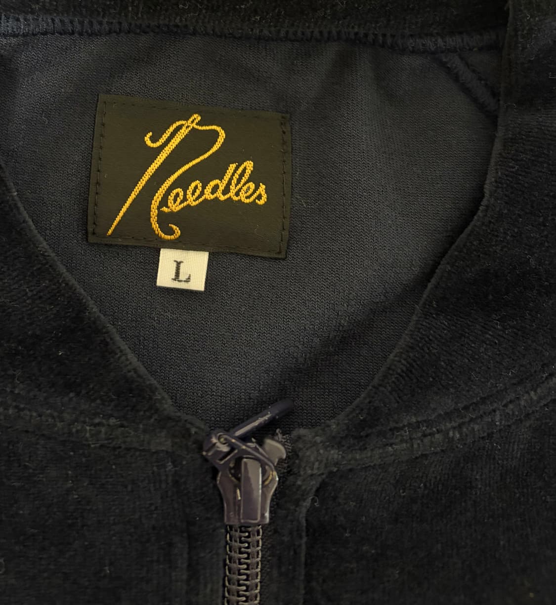 니들스 벨루어 트랙자켓 네이비 상품이미지3