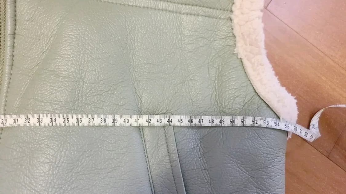 민트 색상오버핏 무스탕 베스트 상품이미지6