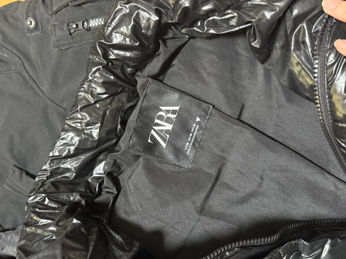 자라 레더 패딩 상품이미지5