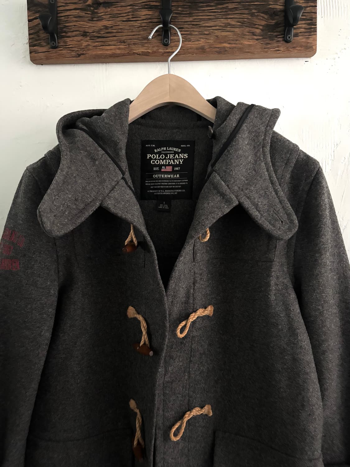 Polo Jeans 폴로진스 그레이 컬러 울 혼방 더플 코트 상품이미지6