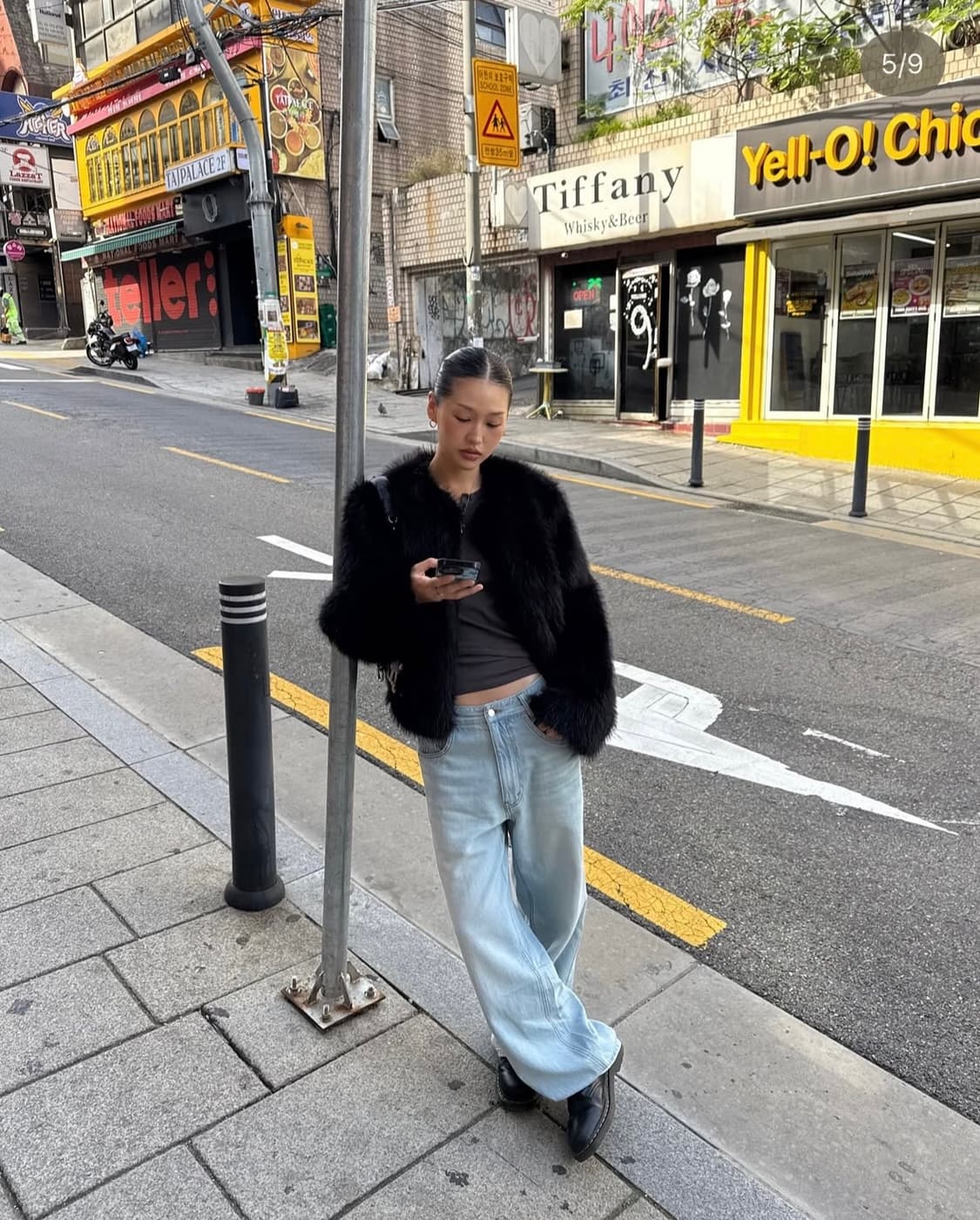 오데스 릴렉스드 세미 배기 진 (아이스블루) 상품이미지7