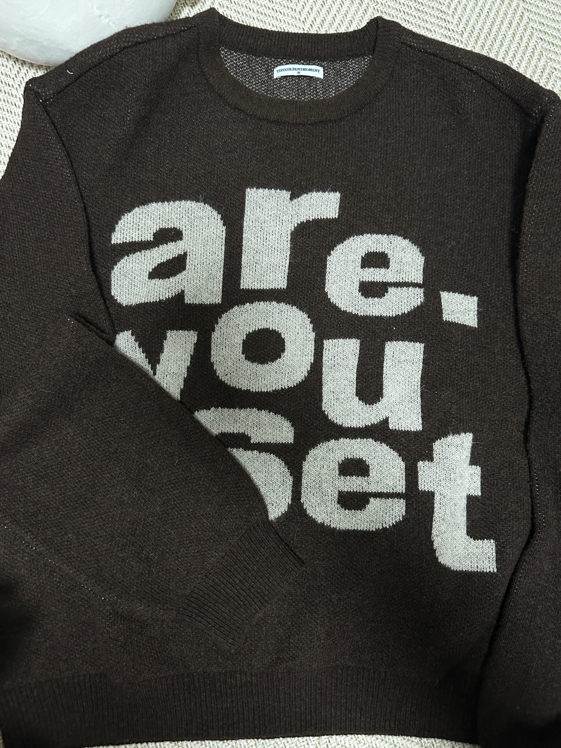 더콜디스트모먼트 TCM are knit brown (m) 상품이미지4