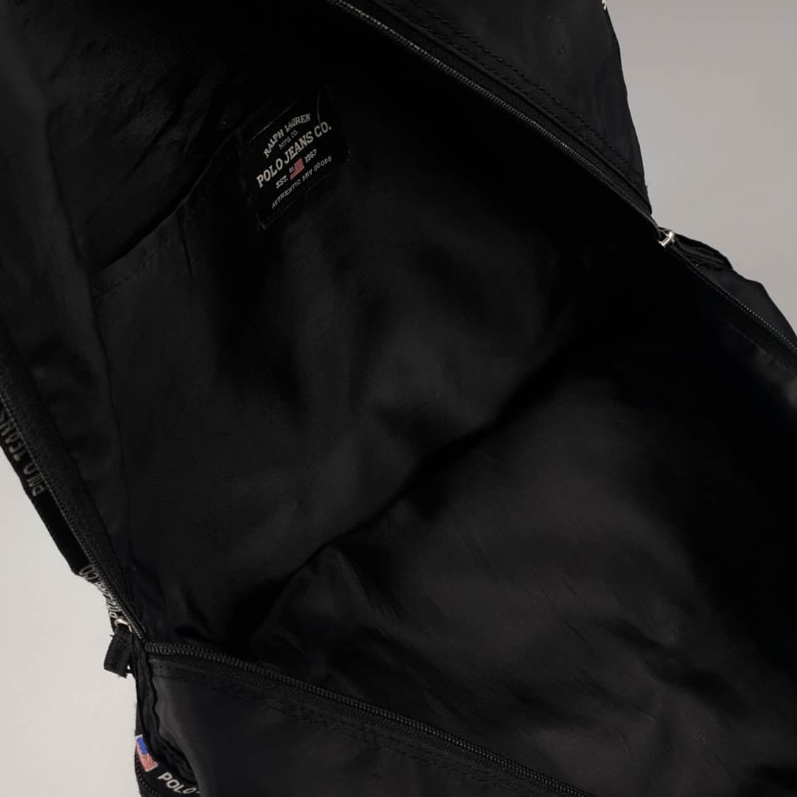 폴로랄프로렌 폴로진스 블랙 윈도우 퀼팅 백팩 가방 상품이미지9