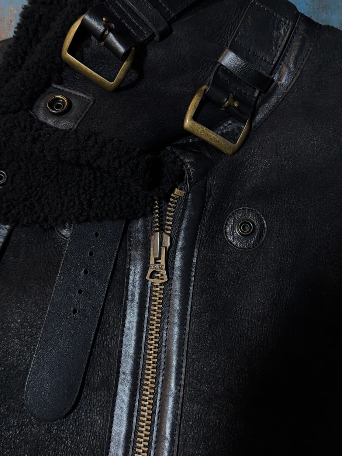 폴로 랄프로렌 B-3 리얼 퍼 레더 베스트 상품이미지7