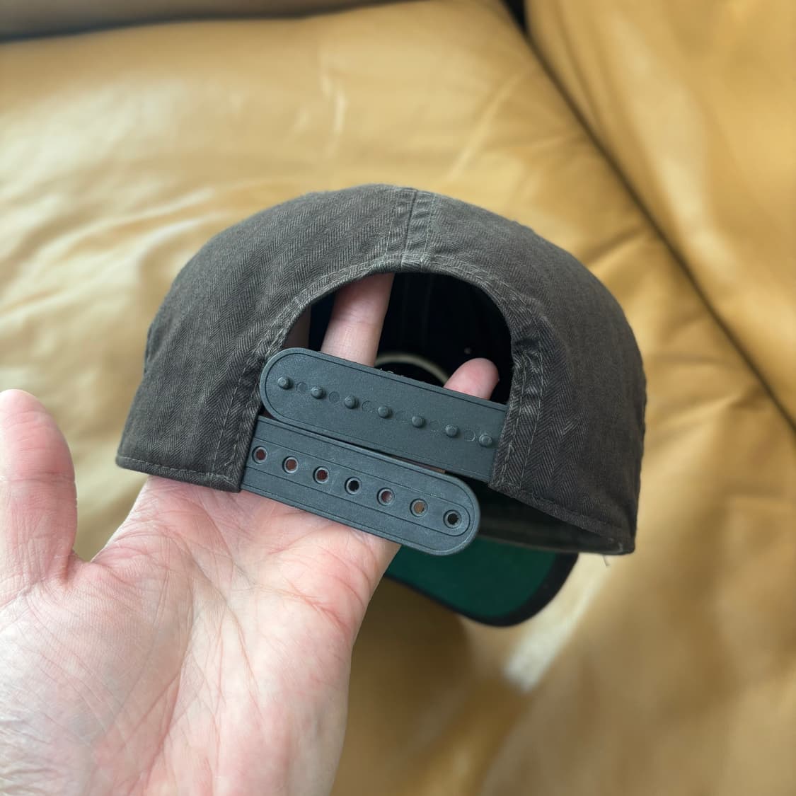 RRL 더블알엘 랄프로렌 폴로 윙로고 6패널 볼캡 모자 워시드 블랙 상품이미지7