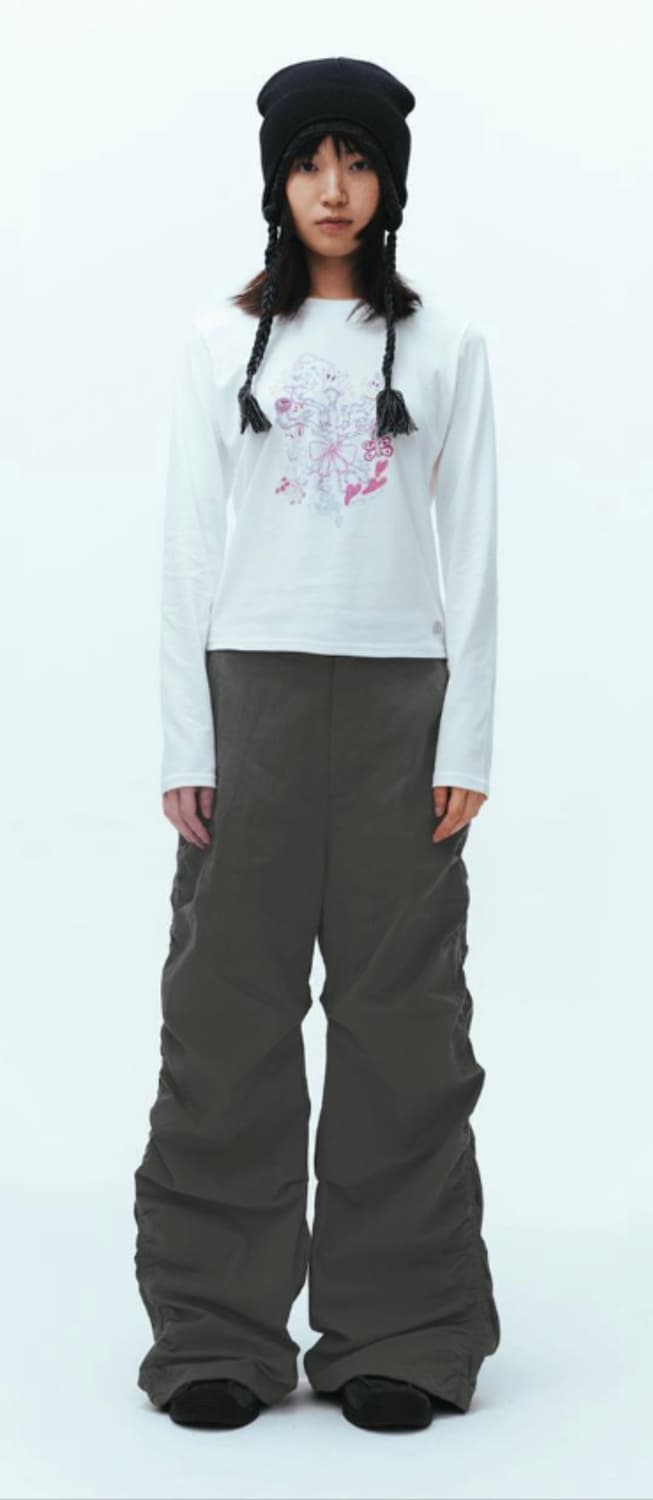 코이세이오 퍼커링 팬츠 그레이 2사이즈 상품이미지2