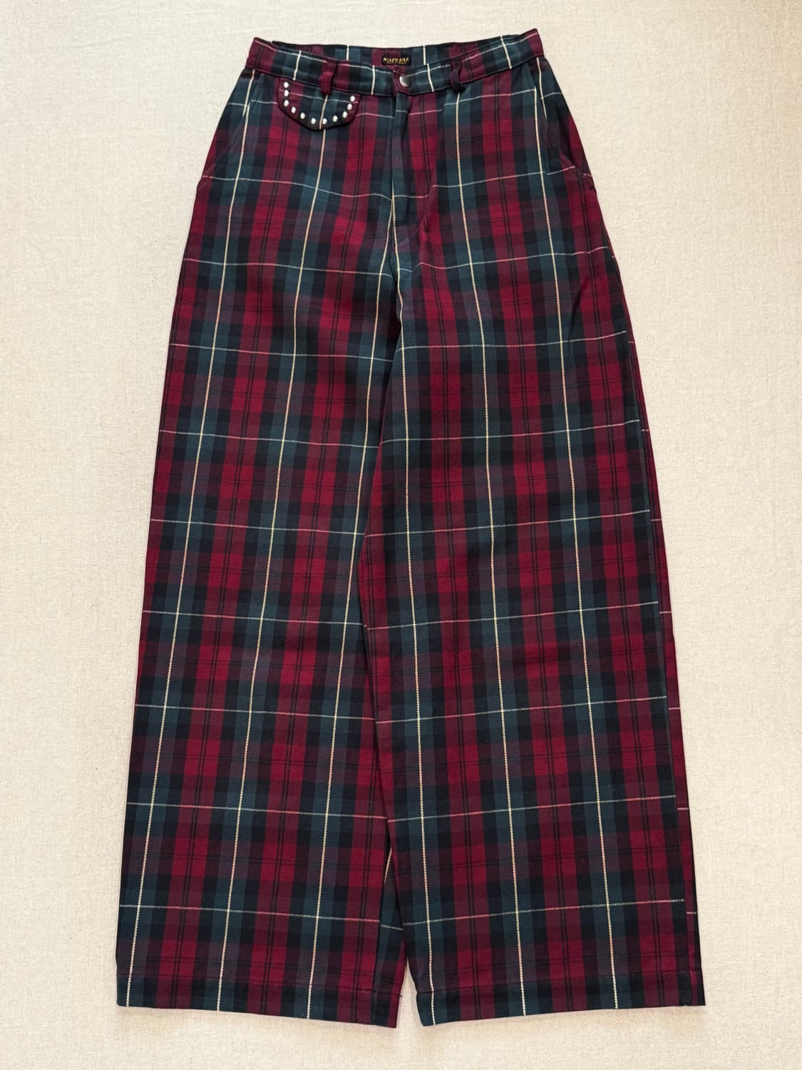 캐피탈 타탄 체크 부기 데이 배기 팬츠 상품이미지1