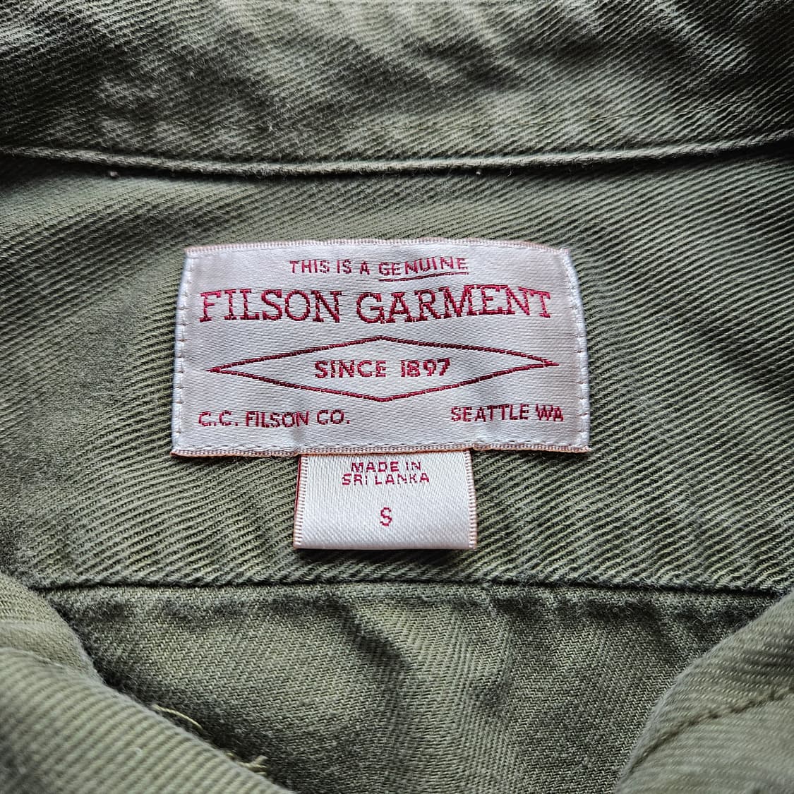 필슨 6온즈 드릴 치노 셔츠 (6oz Drill Chino Shirt) 상품이미지3