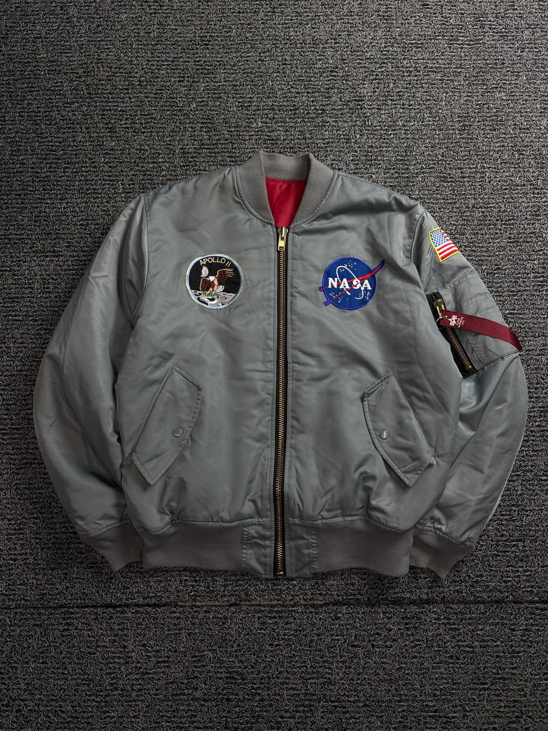 ALO 빈티지 뉴실버 MA-1 플라이트 항공 점퍼 1468 상품이미지2