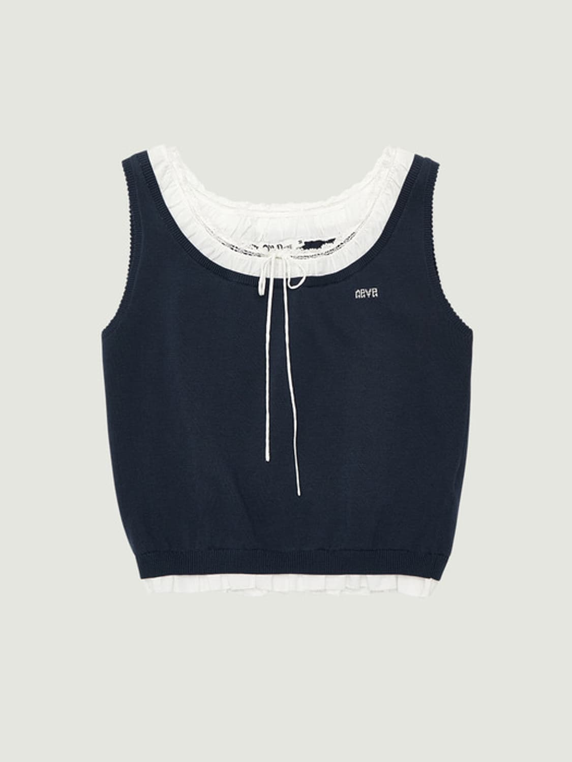 그로브 26PS LEAF SLEEVELESS (NAVY) 상품이미지1