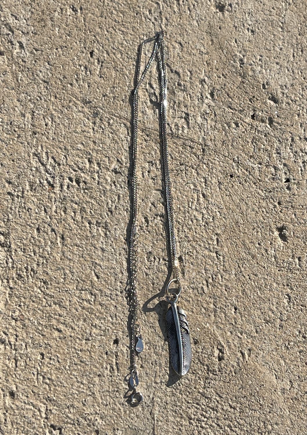 앤틱 실버 페더 목걸이 (실버925) 상품이미지5