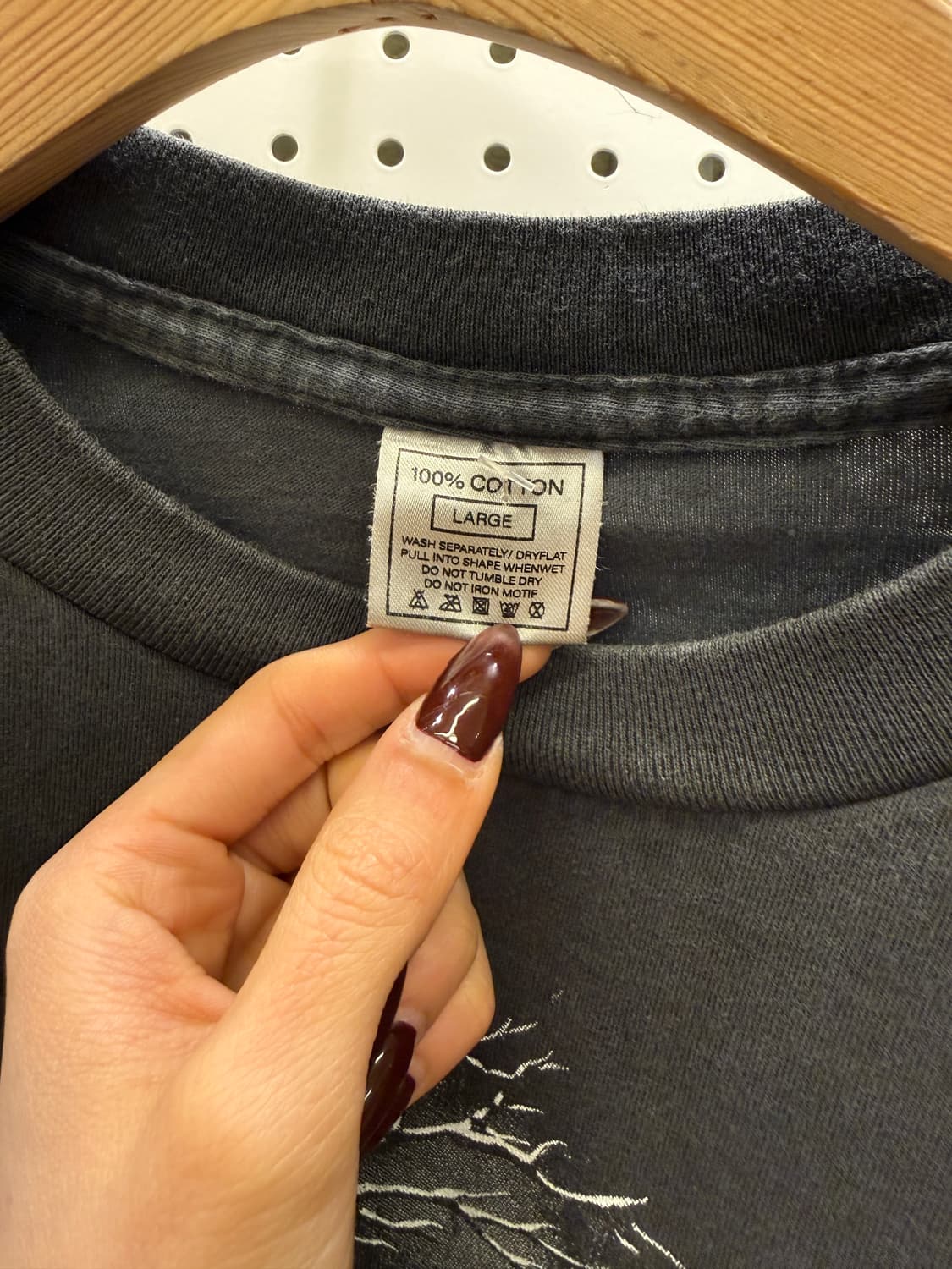 빈티지 너바나 Nevermind 아트워크 반팔 티셔츠 U1509 상품이미지5