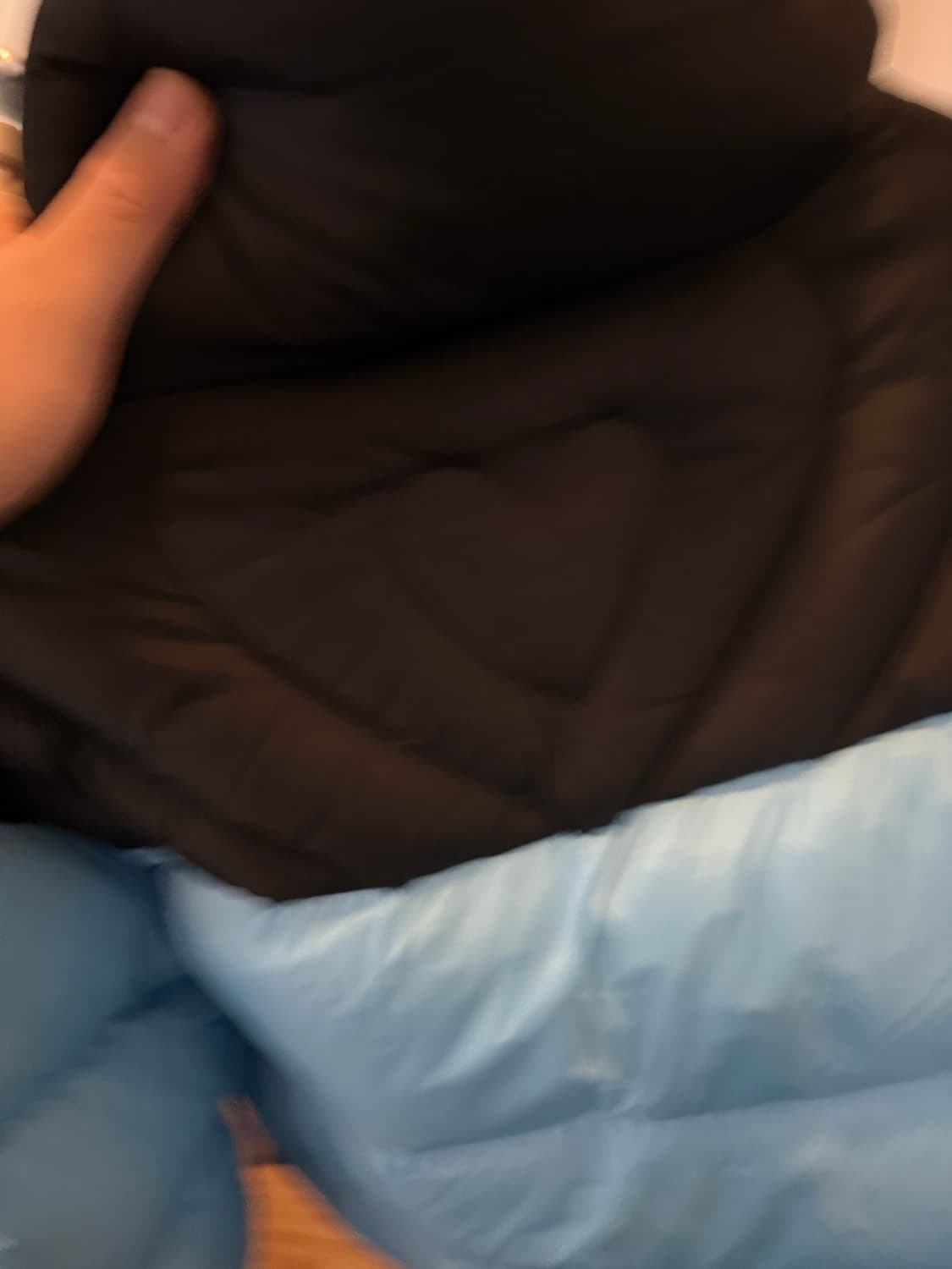 더뮤지엄비지터 컬러블록 눕시 패딩 L 상품이미지3