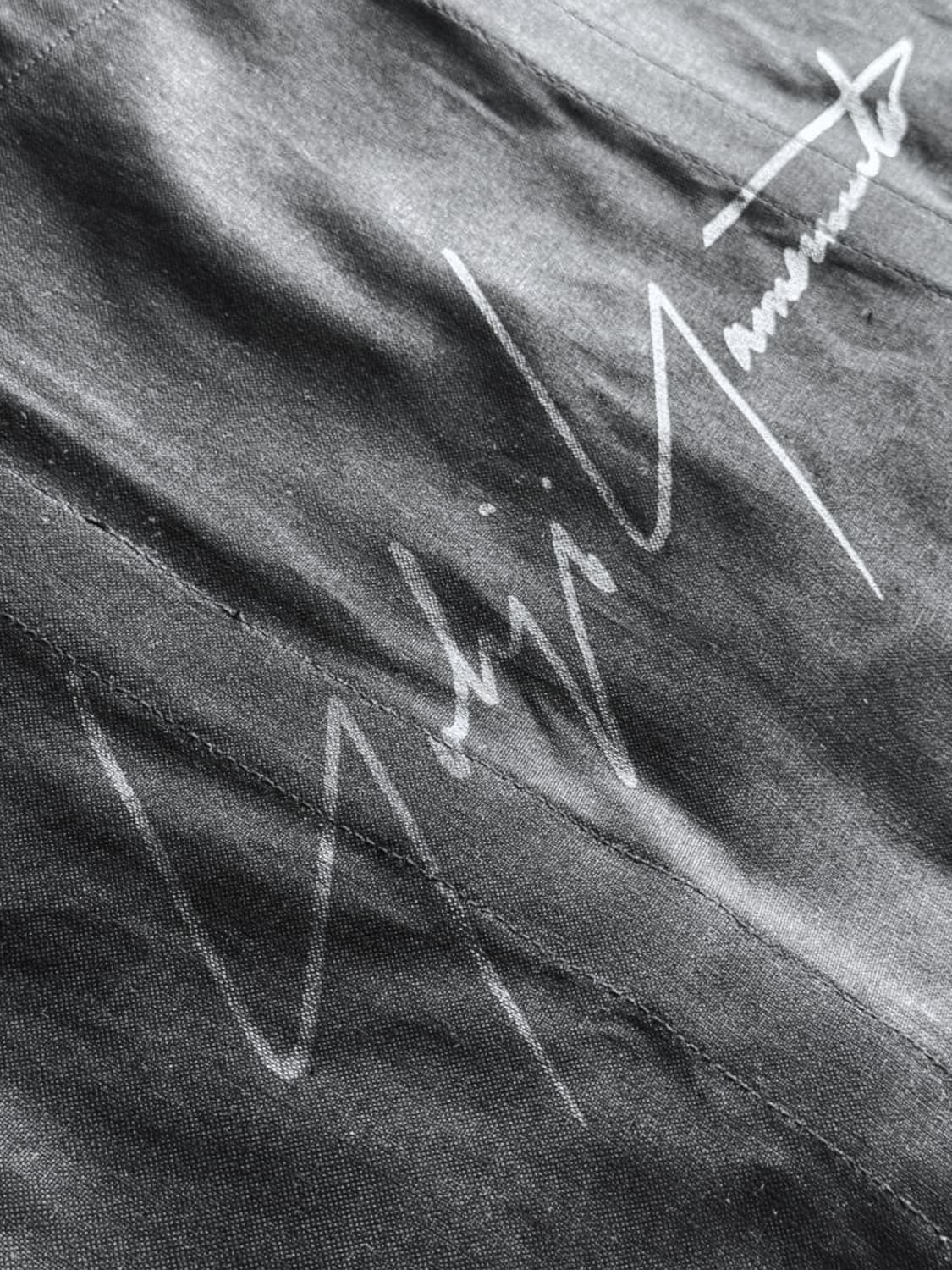 요지 야마모토 레터링 코튼 토트백 상품이미지3