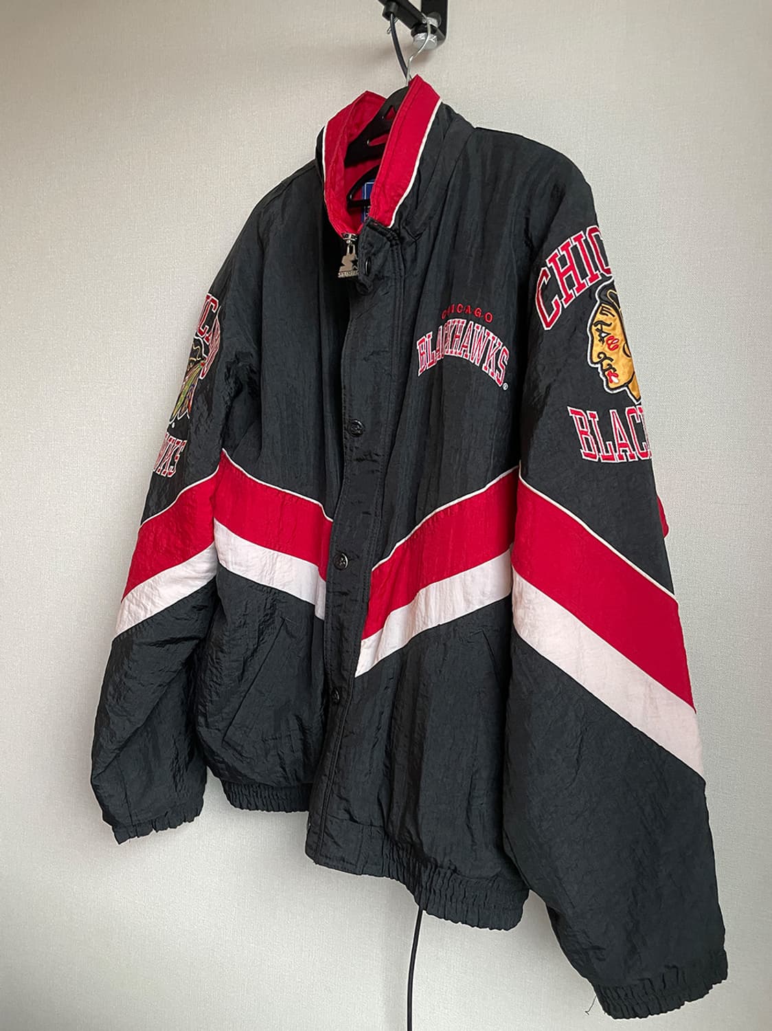 스타터 NHL 시카고 블랙호크스 스타디움 자켓 상품이미지4