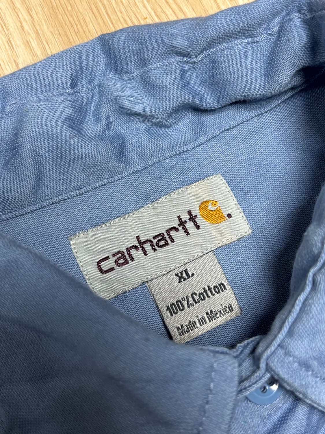 칼하트 코튼 셔츠 블루 상품이미지3