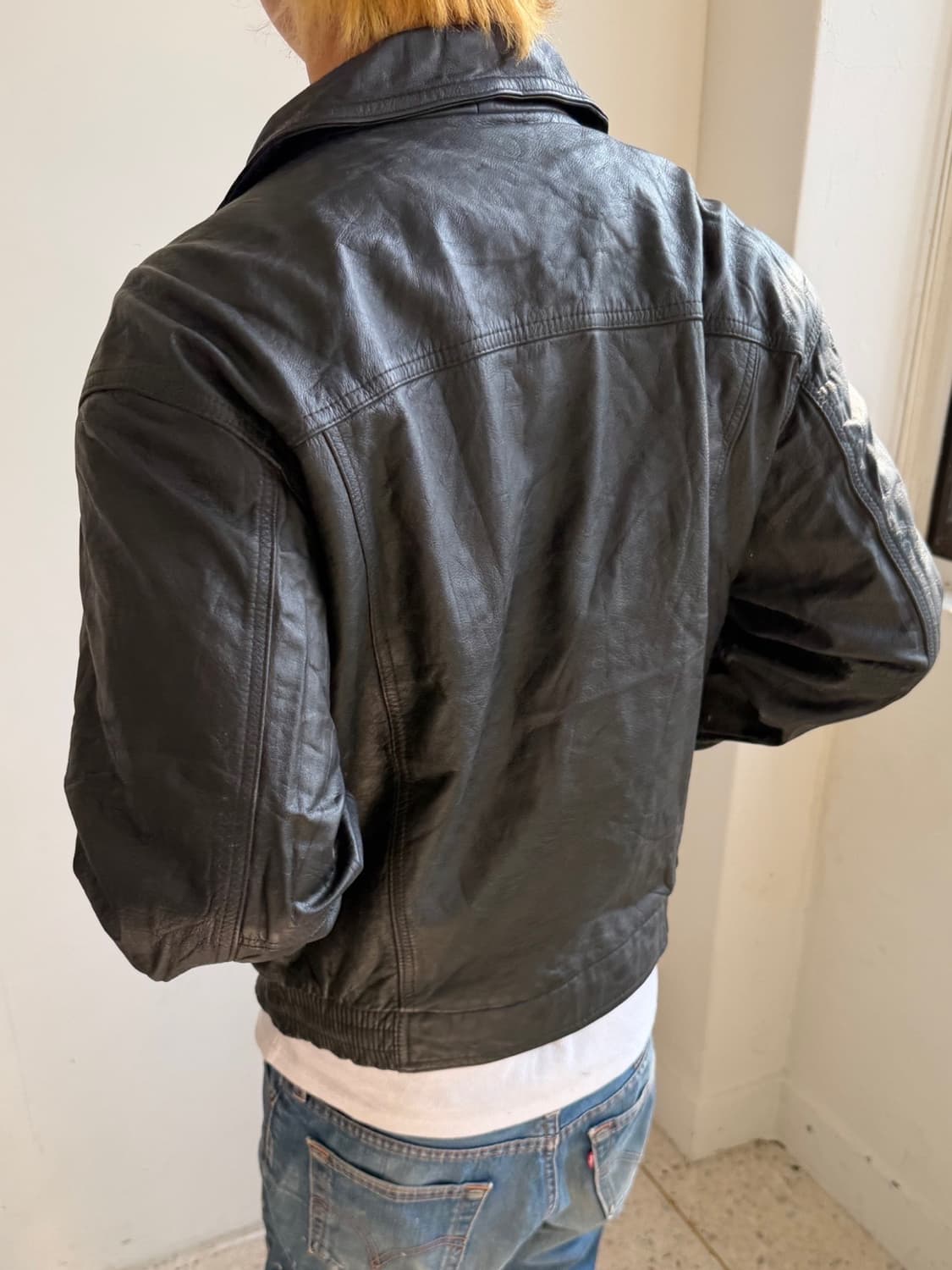 리얼레더 양가죽 블루종 자켓 상품이미지6