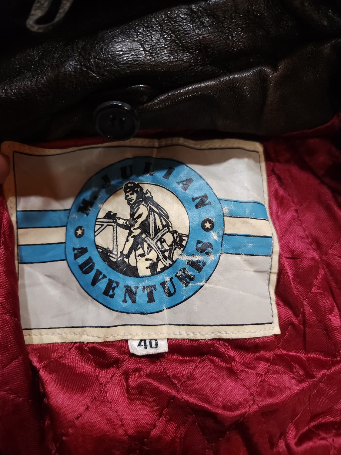 줄리앙 어드벤처 90s 가죽 항공 봄버 자켓

 상품이미지5