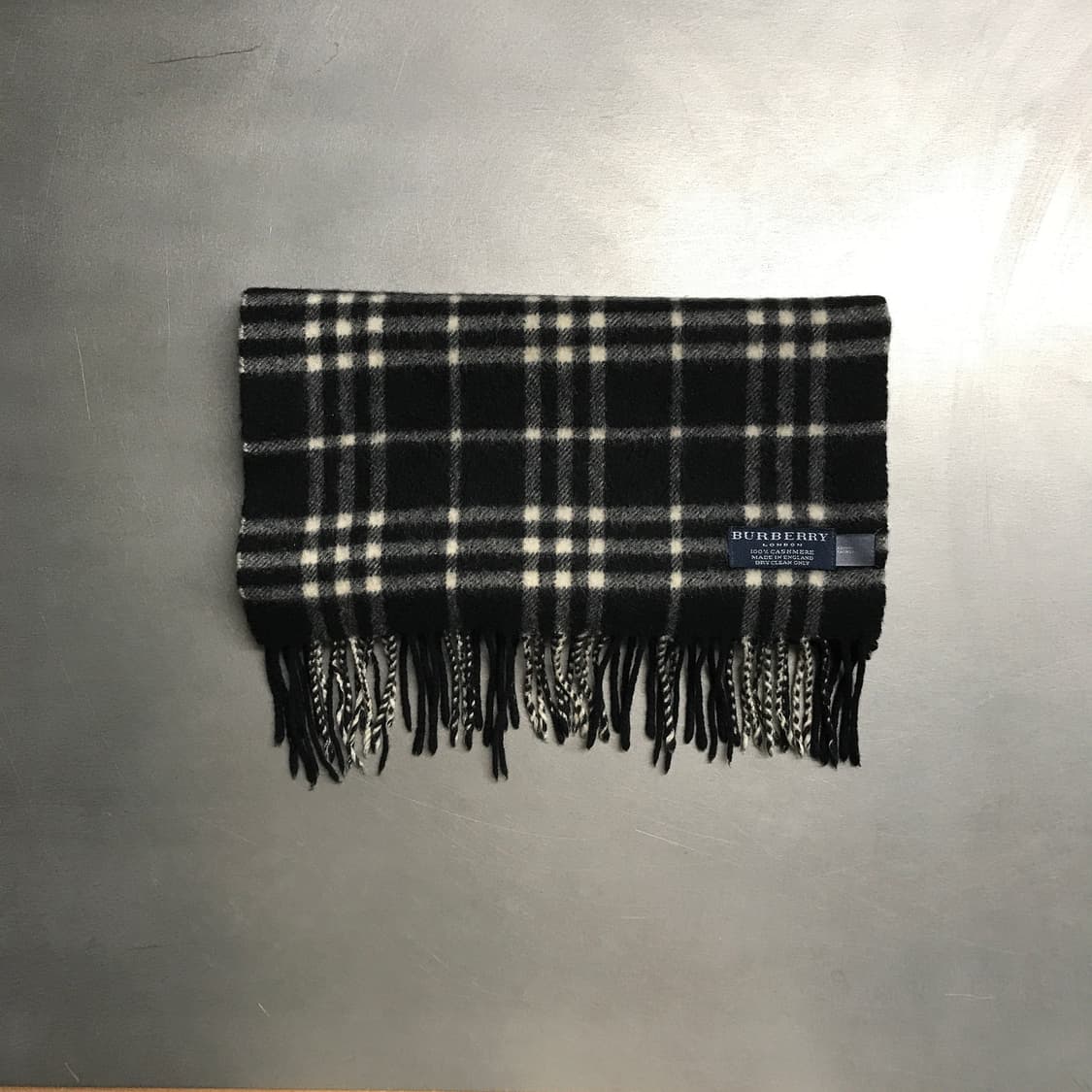 버버리 정품 캐시미어 머플러 블랙  상품이미지2