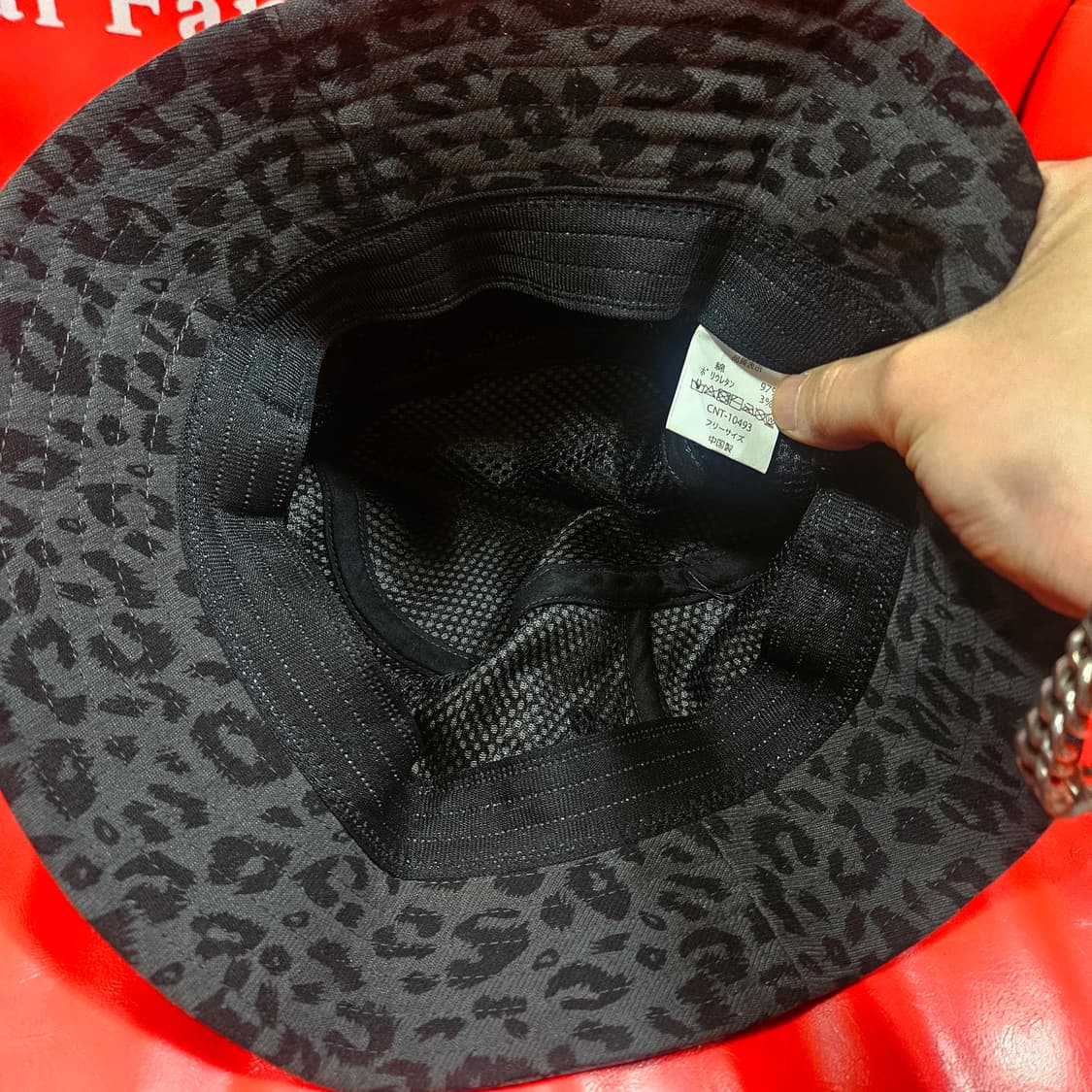 블랙 레오파드 벙거지 버킷햇 상품이미지4