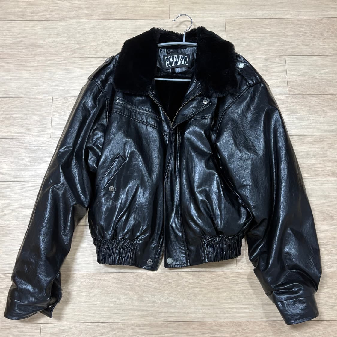 보헴서 Bohemseo 레더 무스탕 상품이미지1