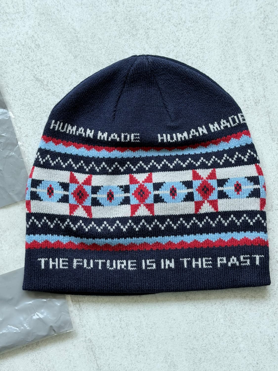 휴먼메이드 Human Made 자카드 비니 (네이비) – 새상품 상품이미지2