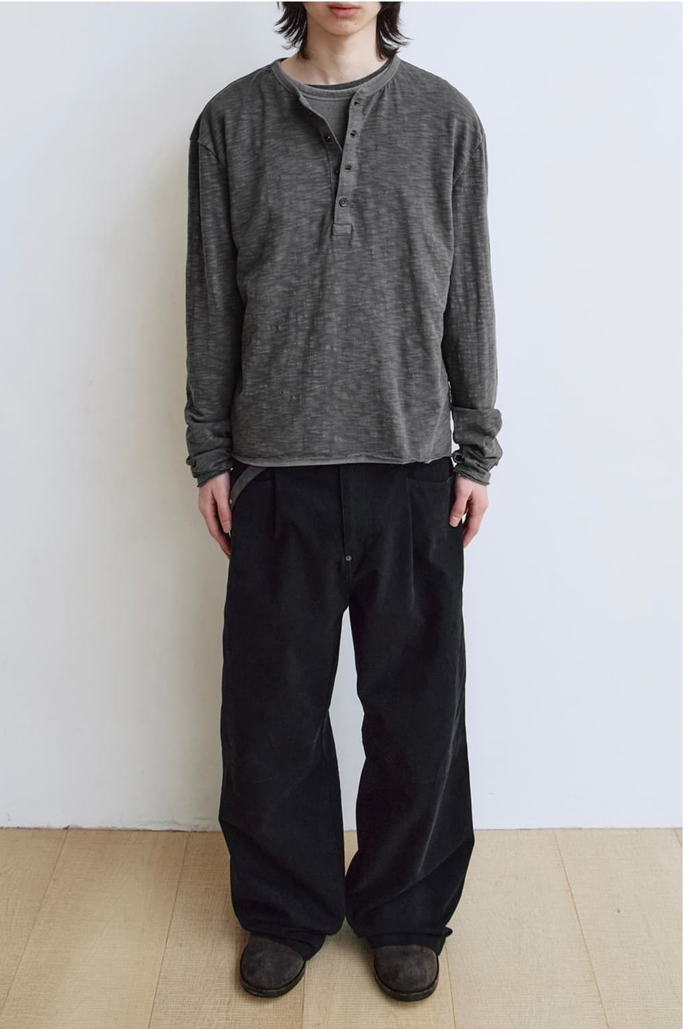 [4] 폴리테루 헨리 넥 롱슬리브 판매 상품이미지2