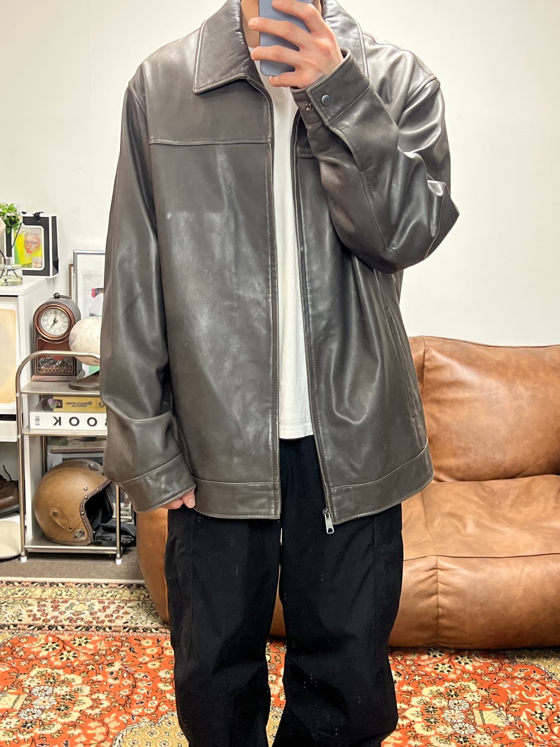 [2XL] 라운드트리 앤 요크 램스킨 싱글 라이더 자켓 상품이미지4