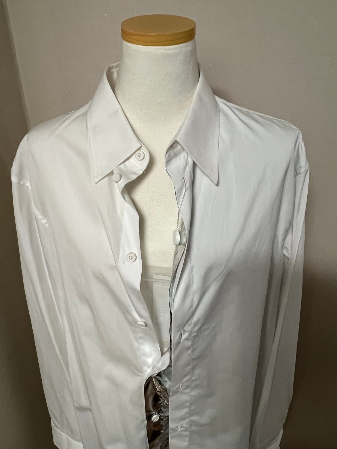 Maison Margiela 마르지엘라 호일 레이어드 셔츠 드레스 새상품 상품이미지7