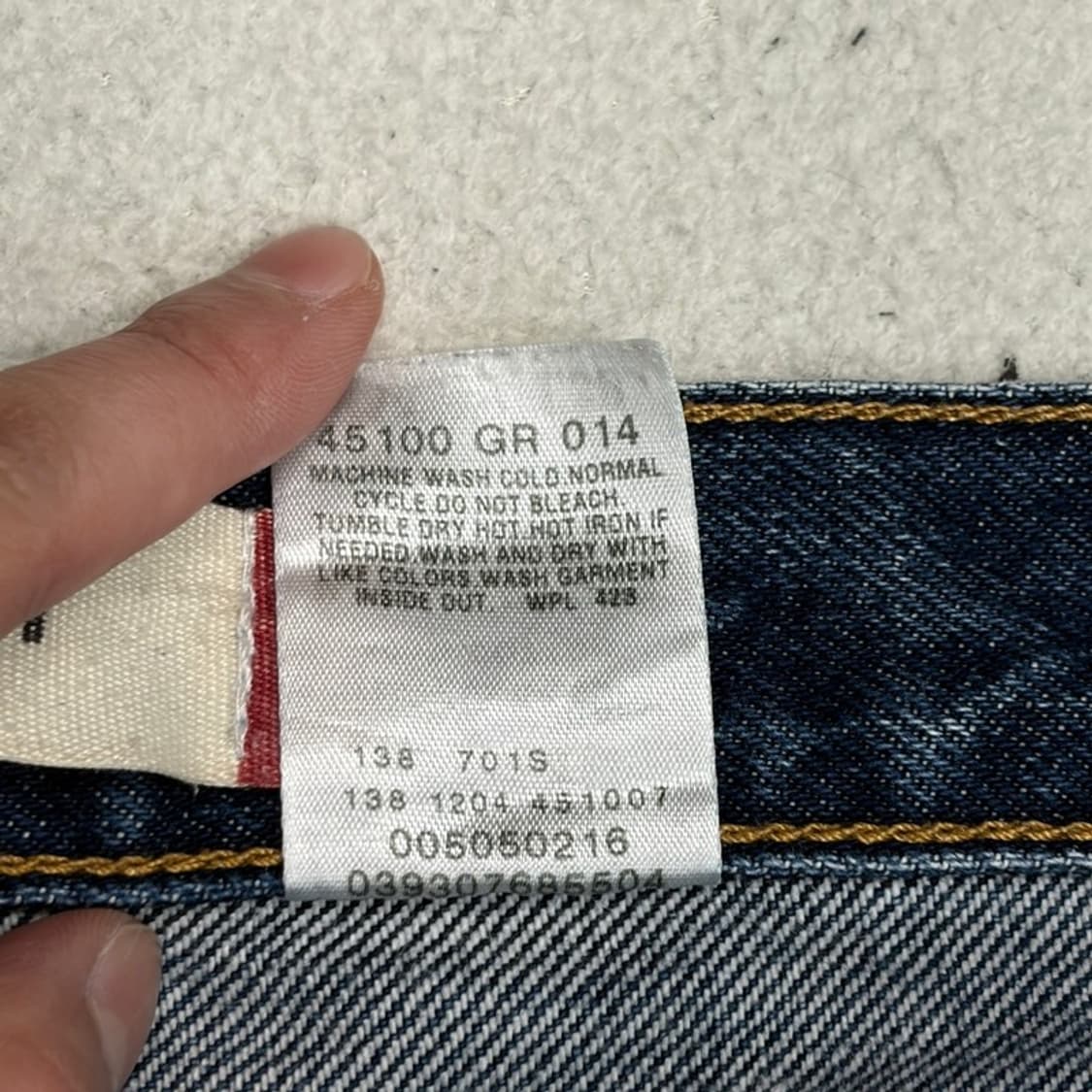 LEVI'S 505 레귤러 스트레이트핏 데님진 34X30 상품이미지5