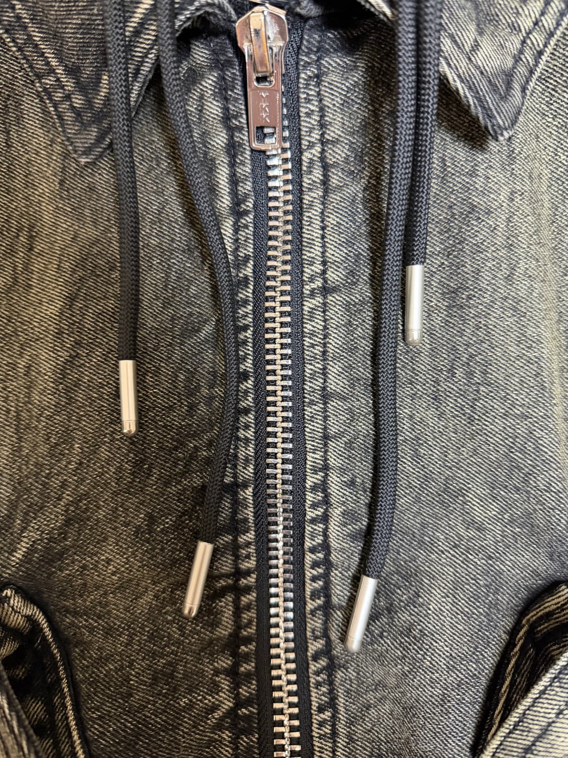 [L] 노페이스 스튜디오 카고 봄버 데님 자켓 블랙 상품이미지9