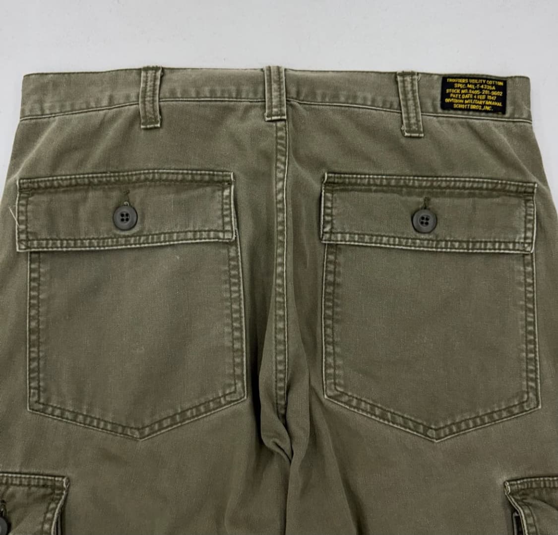 Schott 쇼트 밀리터리 와이드 탄창 포켓 카고팬츠쇼트 밀리터리 와이드 상품이미지6