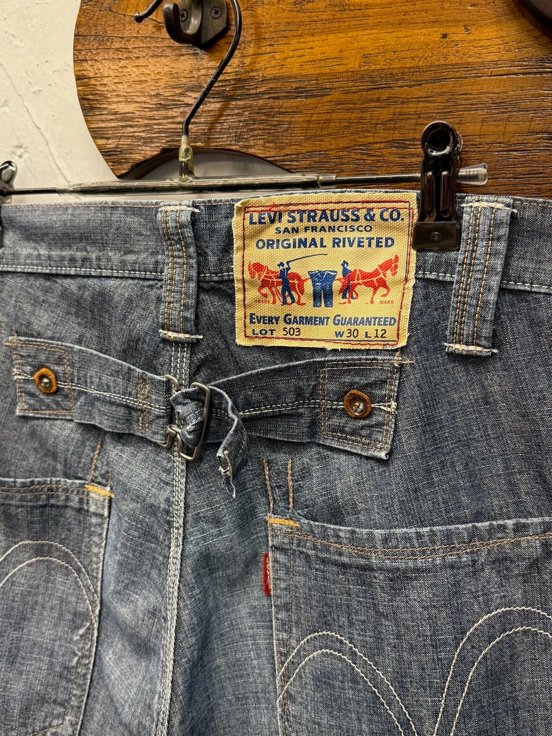 Levi's 503 Buckle-Back Carpenter Denim S 상품이미지3