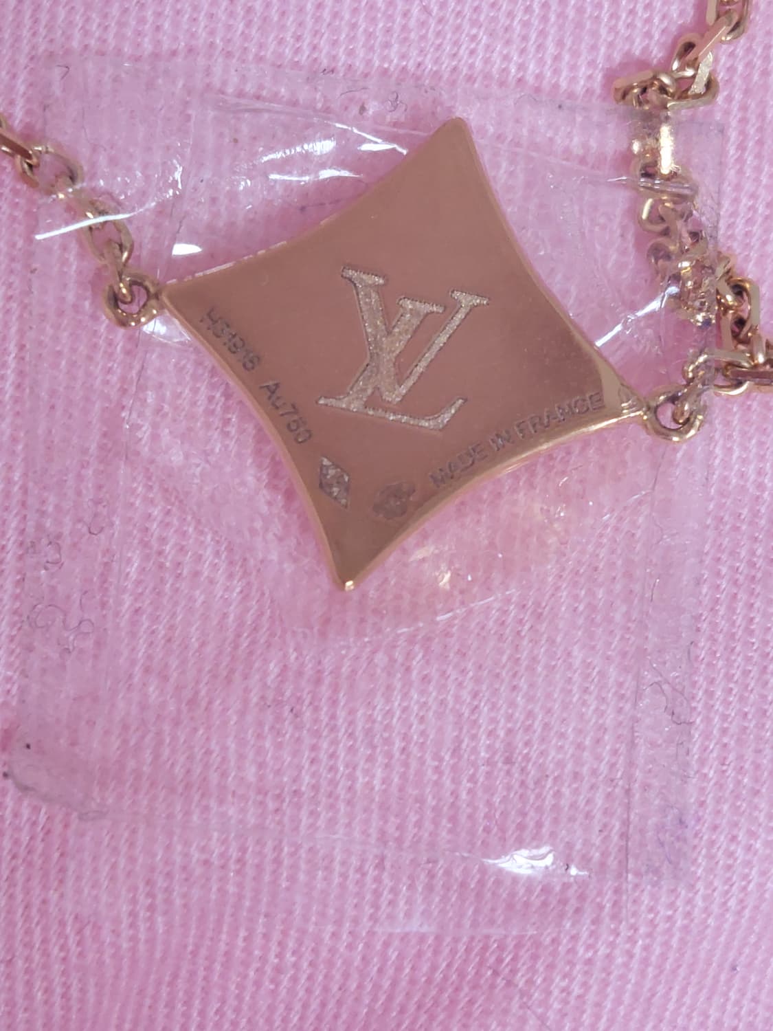 정품)급처새상품!루이비통 18K핑크자개 다이아몬드 컬러블라썸BB 스타팔찌 상품이미지5