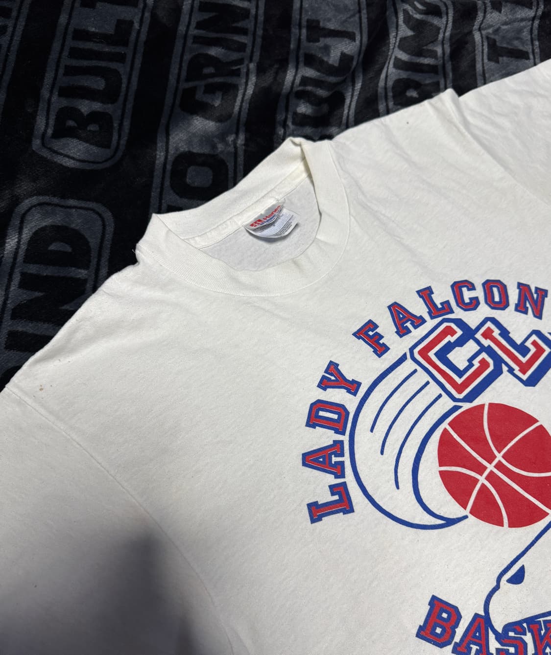 싱글 스티치 헤인즈 티셔츠 화이트 상품이미지3