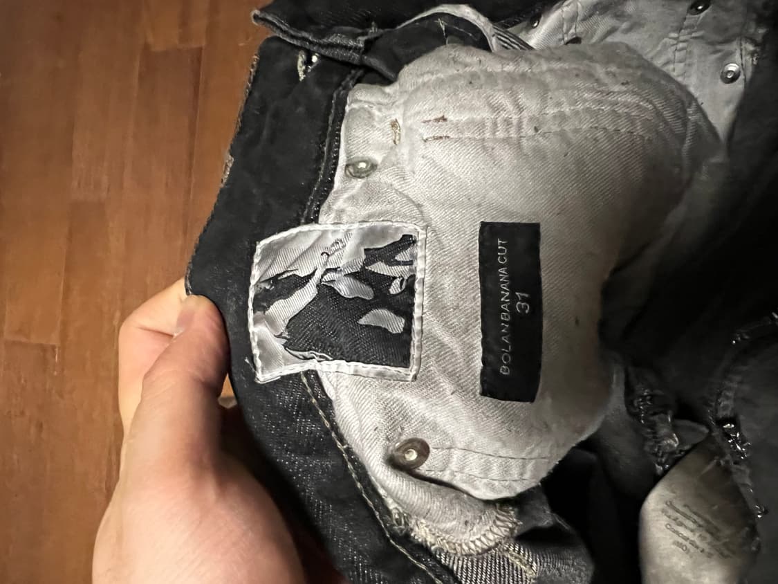 릭오웬스 볼란바나나컷 데님 다크더스트 31사이즈 상품이미지9