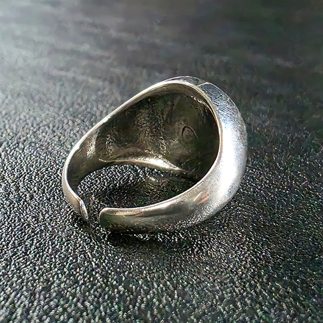 Tibr 백동 남자 엔틱 빈티지 명품 황금 눈 반지 상품이미지4