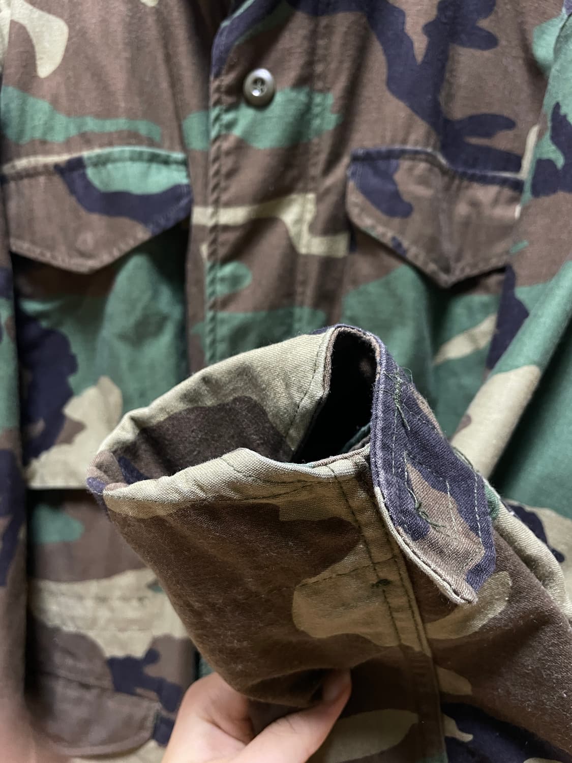 미군 카모 빈티지 필드 자켓 파카 S 상품이미지2