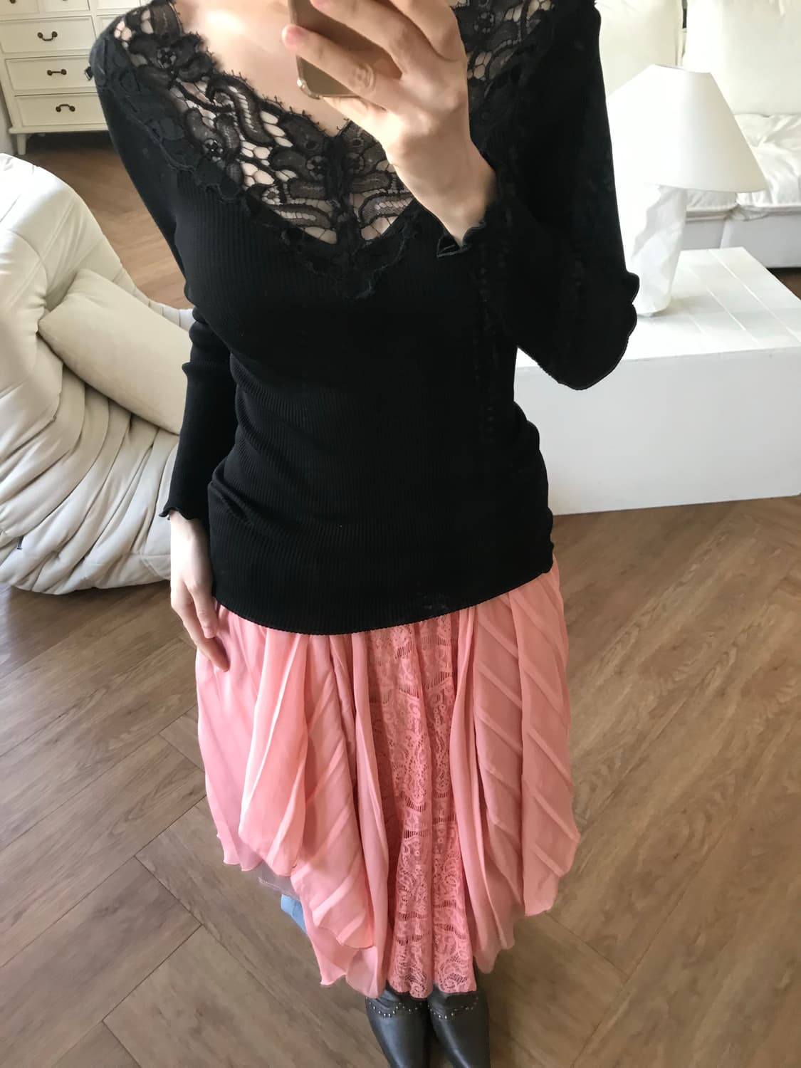 vintage lace slim top 상품이미지6