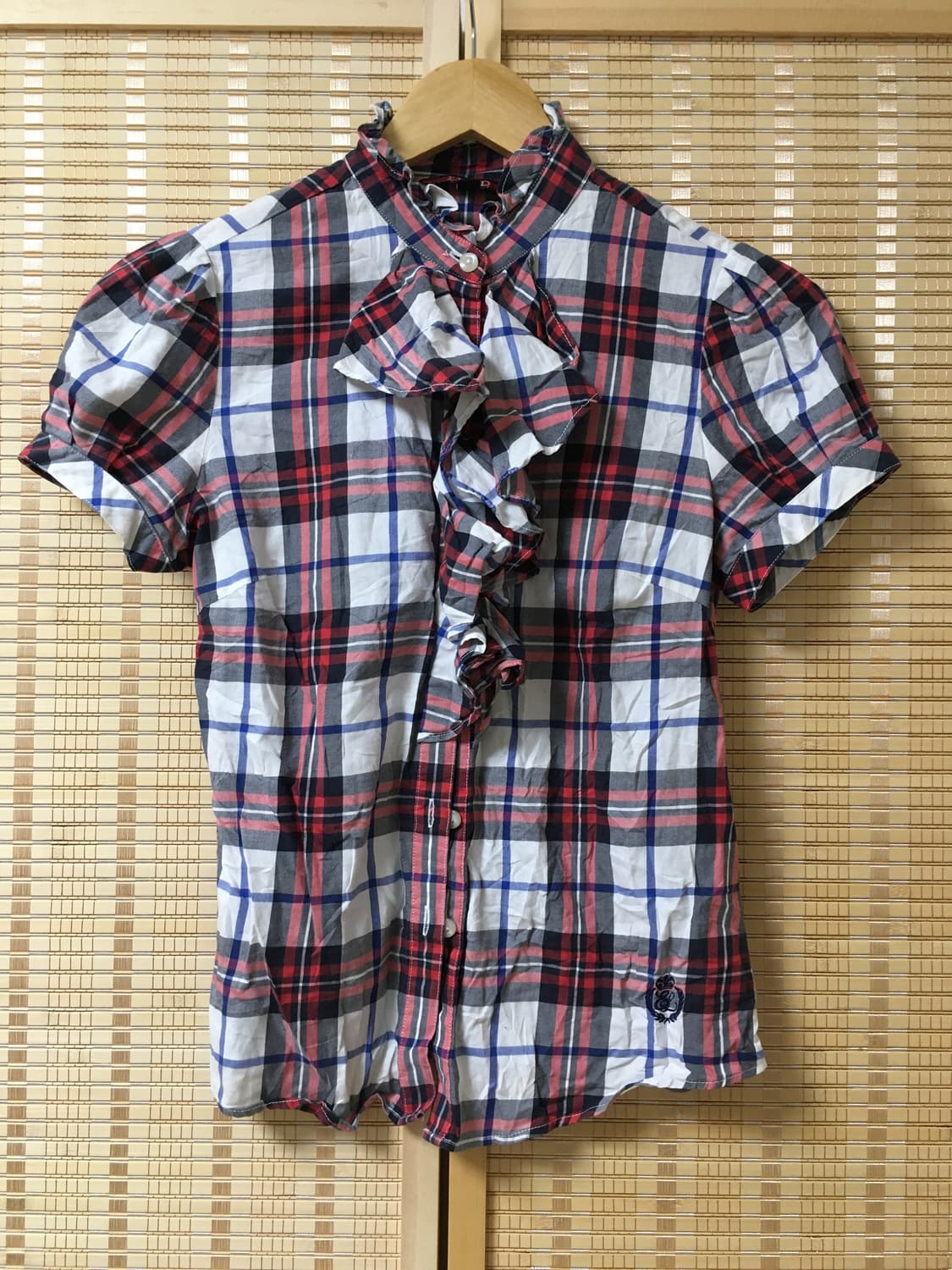 일본 빈티지 프릴 블라우스 상품이미지1